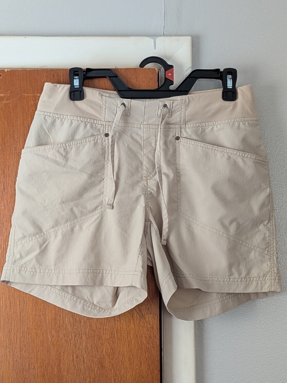 Women’s Royal Robbins Drawstring Utility Shorts - Beige Size S
